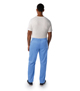 Men's Proflex Drawstring Front Elastic Back Cargo Scrub Pant - Ceil Blue